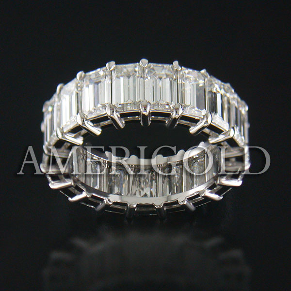 Eternity Band with Emerald Diamond