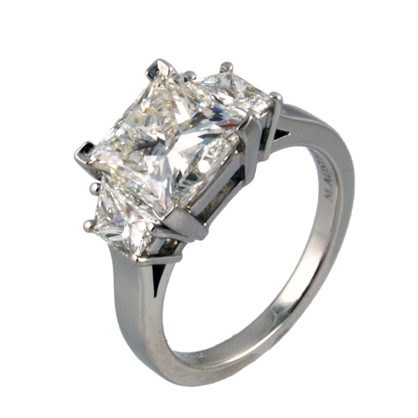 Princess Three Stone Ring